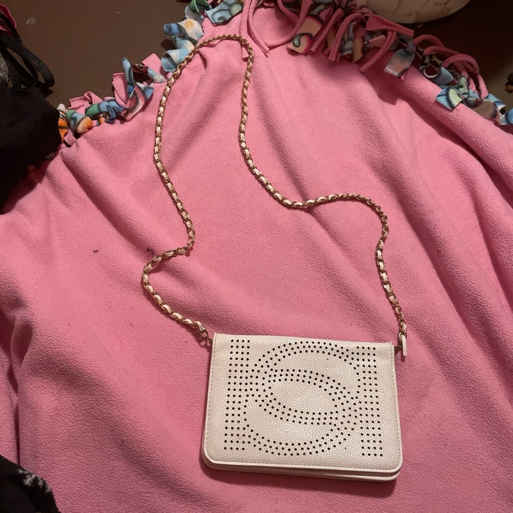 White and Gold Purse